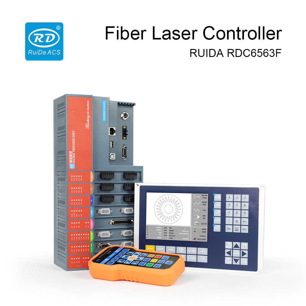 Cut Controller Screen 6 Axis Fiber Laser Cutting Controller RDC6563F Control Panel Laser ...