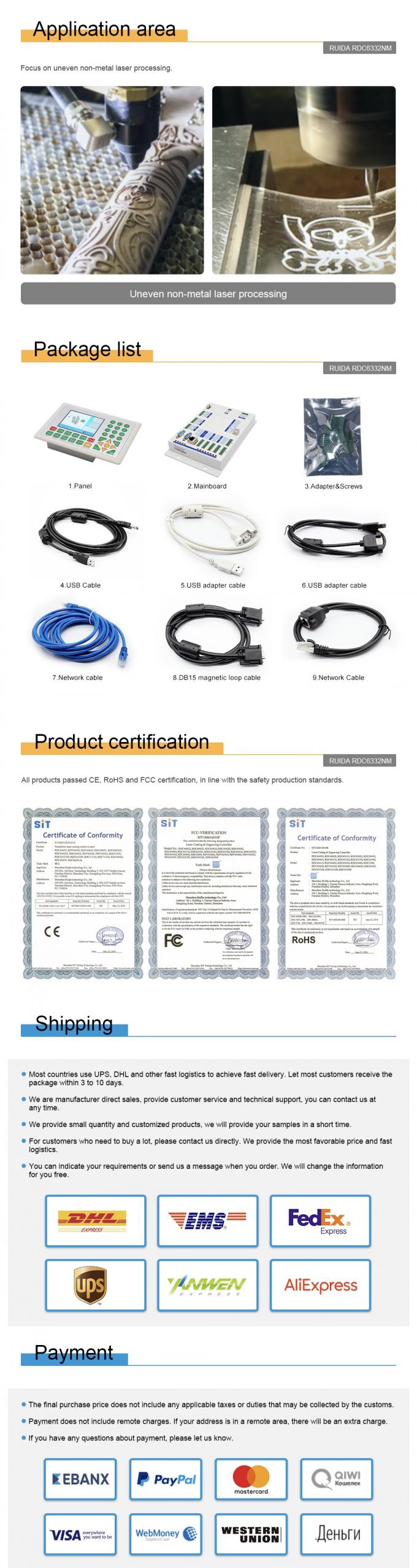 Ruida Rdc Kt332n RUIDA RDC6332NM Non-Metal Following Cutting Controller